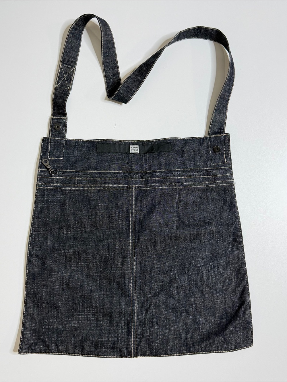 Vintage Marithe Francois Girbaud Denim Multi Pocket Shoulder Bag Dark Wash